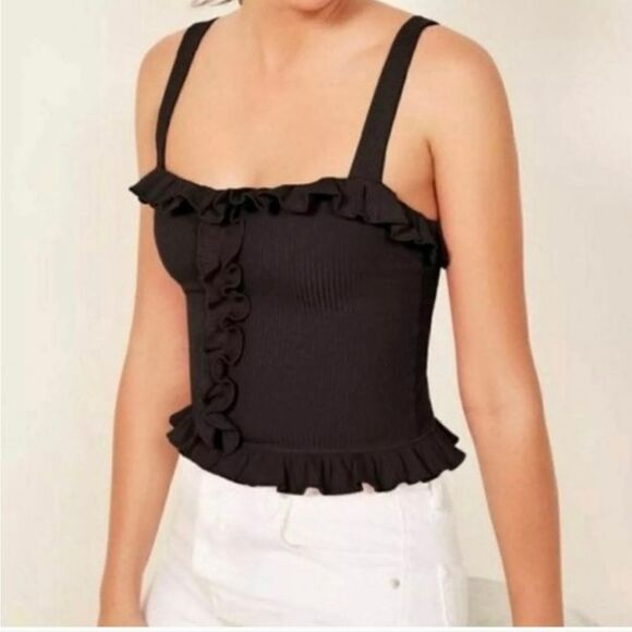 Reformation✨Trixie Crop Top Size Small - Picture 9 of 9